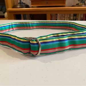 Eliza B striped grosgrain belt